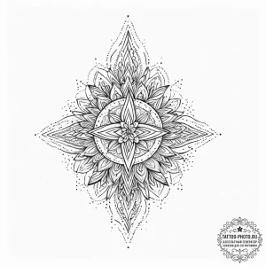 Tattoo sketch blessed mentor, tattoo drawing... - эскиз тату (№1757356895_0, 08.09.2025 18:41) — tattoo-photo.ru