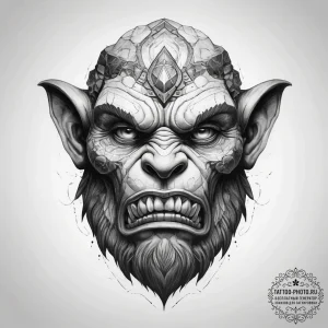 Tattoo sketch goliath stone - эскиз тату (№1757357502_0, 08.09.2025 18:51) — tattoo-photo.ru