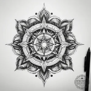 Tattoo sketch cosmic story, concept art for t... - эскиз тату (№1757357896_0, 08.09.2025 18:58) — tattoo-photo.ru