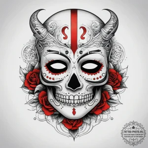 Tattoo sketch 2020s covid-19 mask, concept ar... - эскиз тату (№1757358483_0, 08.09.2025 19:08) — tattoo-photo.ru