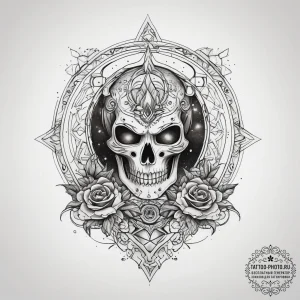 Tattoo sketch cosmic space, tattoo sketch des... - эскиз тату (№1757365051_0, 08.09.2025 20:57) — tattoo-photo.ru