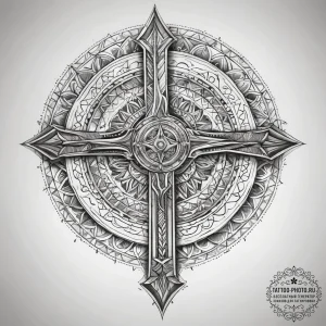 Tattoo sketch warrior sword, tattoo drawing o... - эскиз тату (№1757366231_0, 08.09.2025 21:17) — tattoo-photo.ru