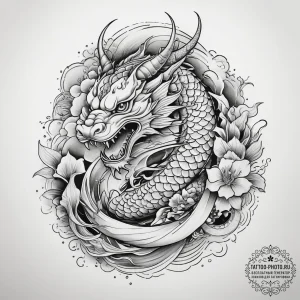 Tattoo sketch spiritual character, tattoo dra... - эскиз тату (№1757366630_0, 08.09.2025 21:23) — tattoo-photo.ru