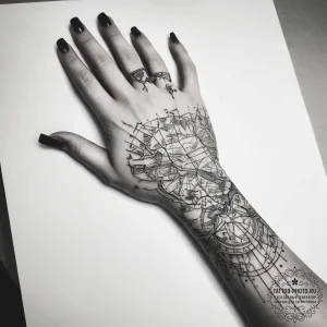 Tattoo sketch hands with a map, tattoo line a... - эскиз тату (№1757370190_0, 08.09.2025 22:23) — tattoo-photo.ru