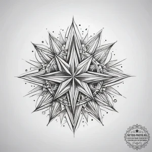 Tattoo sketch тонкие линии в виде звезд - эскиз тату (№1757374981_0, 08.09.2025 23:43) — tattoo-photo.ru