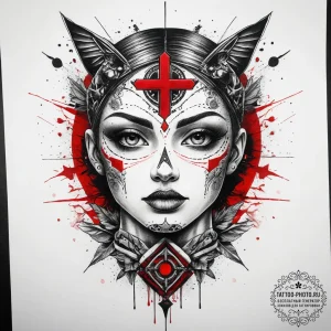 Tattoo sketch cosmic source, artistic tattoo... - эскиз тату (№1757378759_0, 09.09.2025 00:45) — tattoo-photo.ru