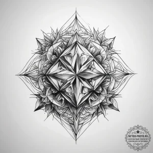 Tattoo sketch crystal - эскиз тату (№1757379956_0, 09.09.2025 01:05) — tattoo-photo.ru