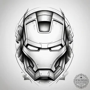Tattoo sketch iron man helmet, tattoo sketch... - эскиз тату (№1757380964_0, 09.09.2025 01:22) — tattoo-photo.ru
