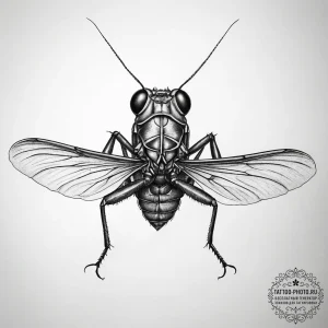 Tattoo sketch pygmy grasshopper, tattoo line... - эскиз тату (№1757382148_0, 09.09.2025 01:42) — tattoo-photo.ru