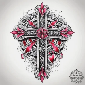Tattoo sketch pink, artistic tattoo sketch, n... - эскиз тату (№1757389279_0, 09.09.2025 03:41) — tattoo-photo.ru