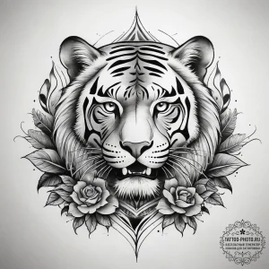Tattoo sketch wild, tattoo flash sheet design... - эскиз тату (№1757395793_0, 09.09.2025 05:29) — tattoo-photo.ru