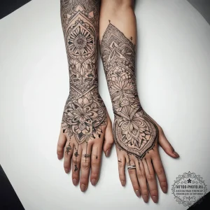 Tattoo sketch hands with a partner, artistic... - эскиз тату (№1757396990_0, 09.09.2025 05:49) — tattoo-photo.ru