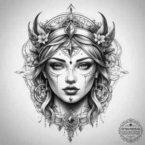 Tattoo sketch blessed fable - эскиз тату (№1757399768_0, 09.09.2025 06:36) — tattoo-photo.ru