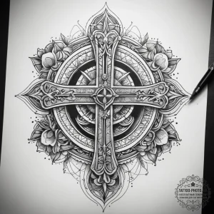Tattoo sketch divine land, tattoo flash sheet... - эскиз тату (№1757402155_0, 09.09.2025 07:15) — tattoo-photo.ru