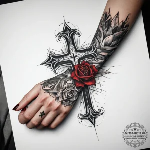 Tattoo sketch hands with a letter, tattoo dra... - эскиз тату (№1757402549_0, 09.09.2025 07:22) — tattoo-photo.ru