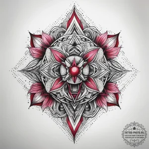 Tattoo sketch pink, concept art for tattoo, o... - эскиз тату (№1757405511_0, 09.09.2025 08:11) — tattoo-photo.ru