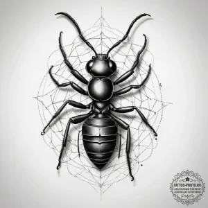 Tattoo sketch ant, artistic tattoo sketch, so... - эскиз тату (№1757408082_0, 09.09.2025 08:54) — tattoo-photo.ru