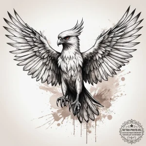 Tattoo sketch гарпия, concept art for tattoo,... - эскиз тату (№1757409865_0, 09.09.2025 09:24) — tattoo-photo.ru