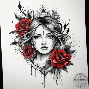 Tattoo sketch expression, tattoo flash sheet... - эскиз тату (№1757418501_0, 09.09.2025 11:48) — tattoo-photo.ru