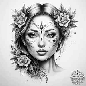 Tattoo sketch soul - эскиз тату (№1757430916_0, 09.09.2025 15:15) — tattoo-photo.ru