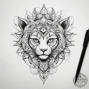 Tattoo sketch loop - эскиз тату (№1757433283_0, 09.09.2025 15:54) — tattoo-photo.ru