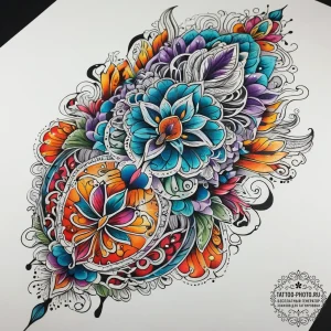 Tattoo sketch clay, artistic tattoo sketch, b... - эскиз тату (№1757438944_0, 09.09.2025 17:29) — tattoo-photo.ru