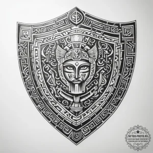 Tattoo sketch hieroglyphic symbol for "protec... - эскиз тату (№1757441311_0, 09.09.2025 18:08) — tattoo-photo.ru