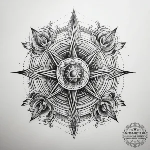 Tattoo sketch cosmic story, tattoo line art,... - эскиз тату (№1757443072_0, 09.09.2025 18:37) — tattoo-photo.ru