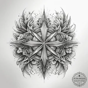 Tattoo sketch coral, ink illustration for tat... - эскиз тату (№1757448210_0, 09.09.2025 20:03) — tattoo-photo.ru
