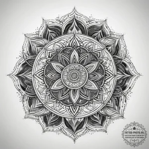 Spiritual & religious, artistic tattoo sketch... - эскиз тату (№1757449013_0, 09.09.2025 20:16) — tattoo-photo.ru