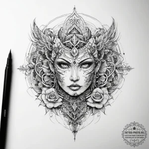 Tattoo sketch world - эскиз тату (№1757451976_0, 09.09.2025 21:06) — tattoo-photo.ru