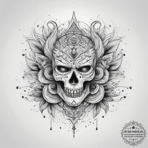 Tattoo sketch асимметричный лайнворк, tattoo... - эскиз тату (№1757453564_0, 09.09.2025 21:32) — tattoo-photo.ru