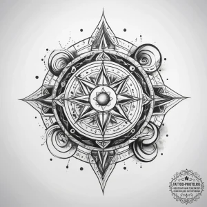 Tattoo sketch cosmic essence - эскиз тату (№1757453761_0, 09.09.2025 21:36) — tattoo-photo.ru