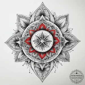 Tattoo sketch red, tattoo flash sheet design,... - эскиз тату (№1757455161_0, 09.09.2025 21:59) — tattoo-photo.ru