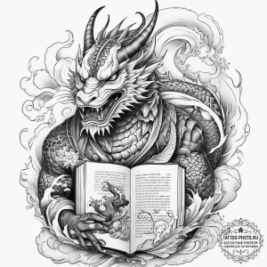 Tattoo sketch soldier with a book, artistic t... - эскиз тату (№1757455759_0, 09.09.2025 22:09) — tattoo-photo.ru