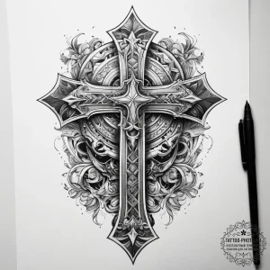 Tattoo sketch armor, concept art for tattoo,... - эскиз тату (№1757457131_0, 09.09.2025 22:32) — tattoo-photo.ru