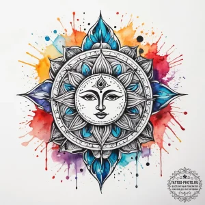 Tattoo sketch sacred rebirth, ink illustratio... - эскиз тату (№1757459925_0, 09.09.2025 23:18) — tattoo-photo.ru
