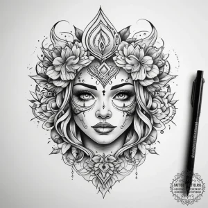 Tattoo sketch passion, ink illustration for t... - эскиз тату (№1757475451_0, 10.09.2025 03:37) — tattoo-photo.ru