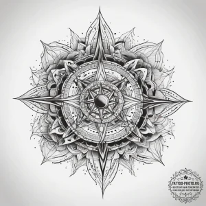 Tattoo sketch cosmic existence, tattoo line a... - эскиз тату (№1757481078_0, 10.09.2025 05:11) — tattoo-photo.ru
