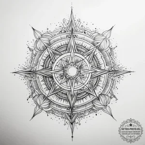 Tattoo sketch cosmic land, tattoo line art, f... - эскиз тату (№1757481466_0, 10.09.2025 05:17) — tattoo-photo.ru