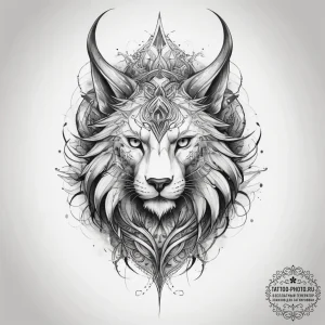 Tattoo sketch a magical creature - эскиз тату (№1757482241_0, 10.09.2025 05:30) — tattoo-photo.ru