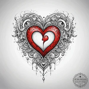 Tattoo sketch heart tattoo, tattoo line art,... - эскиз тату (№1757483406_0, 10.09.2025 05:50) — tattoo-photo.ru