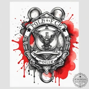 Tattoo sketch police officer handcuffs, tatto... - эскиз тату (№1757483793_0, 10.09.2025 05:56) — tattoo-photo.ru