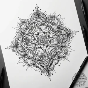 Tattoo sketch mystical essence, tattoo drawin... - эскиз тату (№1757484761_0, 10.09.2025 06:12) — tattoo-photo.ru