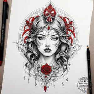 Tattoo sketch sacred soul, tattoo drawing out... - эскиз тату (№1757485149_0, 10.09.2025 06:19) — tattoo-photo.ru