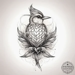 Tattoo sketch perch, artistic tattoo sketch,... - эскиз тату (№1757485342_0, 10.09.2025 06:22) — tattoo-photo.ru