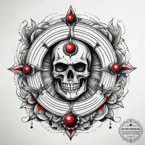 Tattoo sketch sharp, concept art for tattoo,... - эскиз тату (№1757487476_0, 10.09.2025 06:57) — tattoo-photo.ru