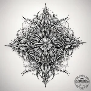 Tattoo sketch barbed wire, ink illustration f... - эскиз тату (№1757488449_0, 10.09.2025 07:14) — tattoo-photo.ru