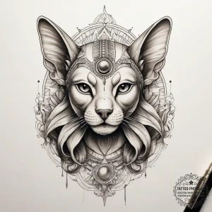 Tattoo sketch sphinx, artistic tattoo sketch,... - эскиз тату (№1757491163_0, 10.09.2025 07:59) — tattoo-photo.ru