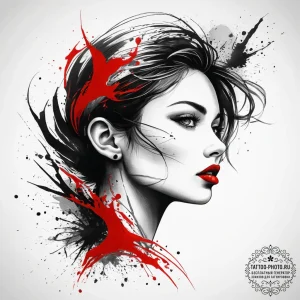 Tattoo sketch loop, ink illustration for tatt... - эскиз тату (№1757493491_0, 10.09.2025 08:38) — tattoo-photo.ru